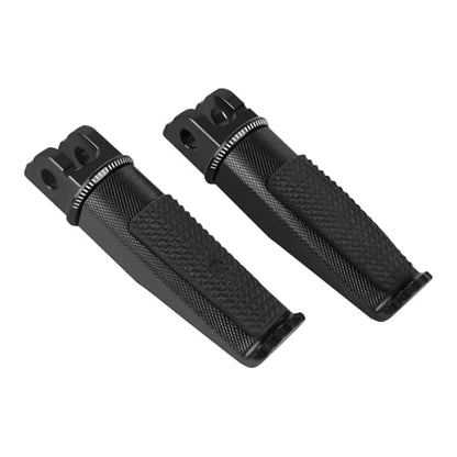 Motorcycle Footpegs Front Passenger Foot Pegs Replacement for Honda CB125R CB300R CB1000R CB650F CBF600 CBF100 CBR600F CBR250R CB650R CBR600 CBR100 CBR900 Foot Rests Pedal(black) - color: black