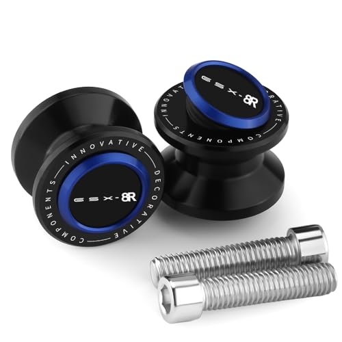 Motorcycle Swingarm Spools Slider Compatible With S.uzuki GSX-8R 2024 2025 | Swing Arm Stand Screws Bobbins GSX8R GSX 8R Accessories (blue) - color: blue