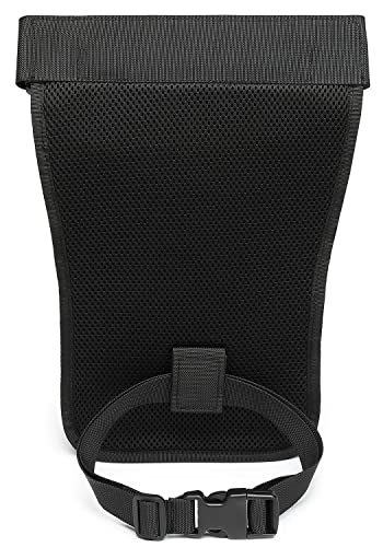 Motorcycle Tactical Drop Leg Thigh Bag with Holster Handgun Firearm Pistol Bag for Men Hunting Shooting Range Additional 3 Magazine Storage Slots - color: Black 2 Packs