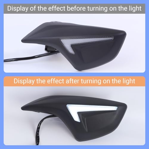 Minho Mototcycle Handgrip Covers Hand Protector Fit for 2022 2023 Yamaha Zuma 125 Lighted