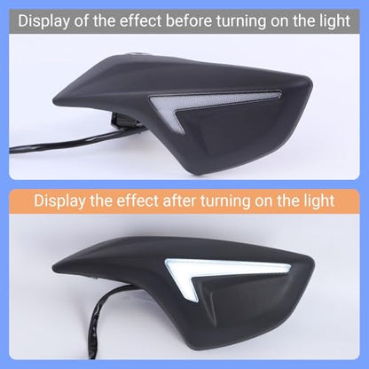 Minho Mototcycle Handgrip Covers Hand Protector Fit for 2022 2023 Yamaha Zuma 125 Lighted