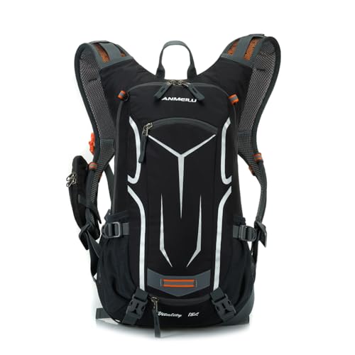 Outdoor Cycling Backpack, 18L, Black - color: grey, size: Backpack Only