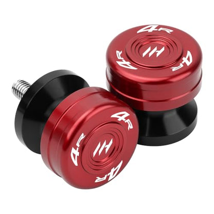 Motorcycle M8 Swingarm Spools Slider For Ninja ZX-4RR 2023-2025 Ninja ZX-4R 2024-2025 Swing Arm Spool Slider Stand Screws CNC Universal Enhanced Protection Accessories (Red) - color: Red