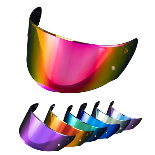 PSLER Assault Rapid Helmet Visor - Motorcycle Helmet Face Shield Accessories Replacement for Assault Rapid FF320 FF353 FF328 FF800,Deep Rose Red - color: Deep Rose Red