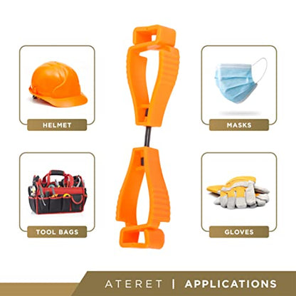 ATERET Gloves Clips for Work Gloves, Gloves Holder For Work, Construction, Outdoor - size: 500-Pack