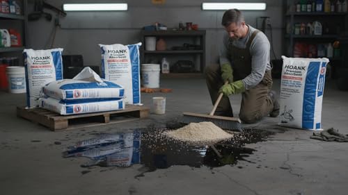(36 lbs) - Premium Liquid Absorbent Bags Montmorillonite Clay Absorbs Oil, Grease, Hydraulic Oil, & Other Liquid Spills - size: 36 Pounds