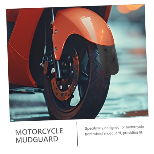 PartyKindom Motorcycle Front Mudguard Extended Protects against Water and Mud Splashes for Electric Motorcycles Easy Installation Accessories Included