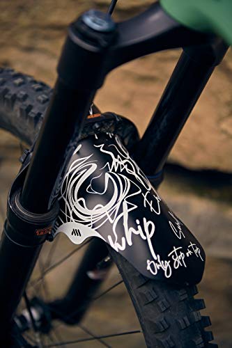 Bike Front Wheel Mudguard - Lightweight & Durable Protection - Universal Fit - Protect Against Mud, Water Spray and More - color: Signature White