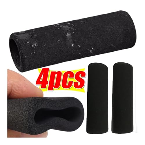 Motorcycle Handle Grips Bar Motorcycle Handlebar Cover Slip-on Foam Anti-slip Moto Handle Levers Grips Anti Vibration Comfort Grip Sleeve 4/1PCS - color: 2pcs
