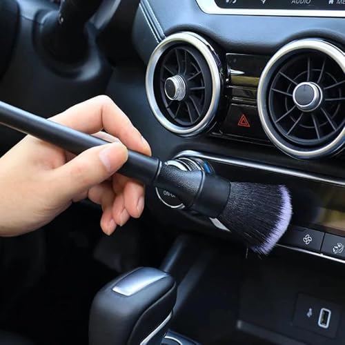 1pcs Car Detailing Brush, Ultra Soft Car Detail Brush Kit for Elegant Surfaces, Auto Scratch-Free Cleaner Kit for Car Interior & Exterior, Wheels, Dashboard, Engine Bay