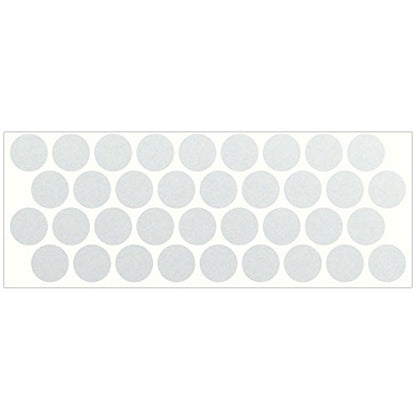 LiteMark Reflective White 1 Inch Circle Sticker Decals for Helmets, Bicycles, Strollers, Wheelchairs and More - Pack of 36 - color: White