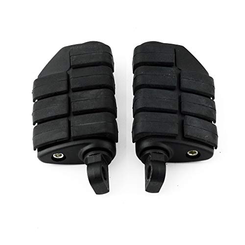 Motorcycle Foot Pegs,Highway Pegs Footrest,Footboard,Fit for Harley Cruisers Street Glide Softail Sportster Dyna (Matte Black) - color: Style 4#-Matte Black