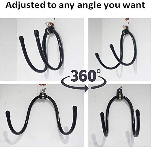 Pmsanzay Skateboard Wall Mount Wall Hanger Rack Storage Display Holder - for Storage Your Skateboard or Longboard and Helmet - Easy to Install - Hold up to 20 KG. (40LBS) - 2/PK