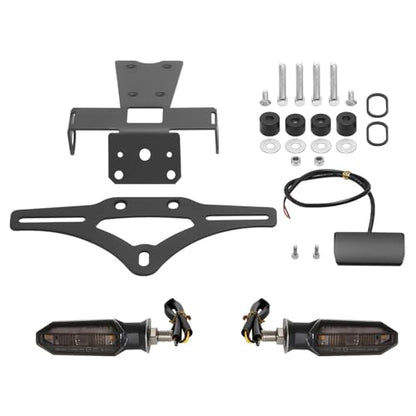 CB750 Fender Eliminator Kit Compatible with 2023-2025 CB750 & CB 750 Hornet Tail Tidy License Plate Holder with Turn Signals Rear & LED License Plate Light (Smoke Turn Signals Light)