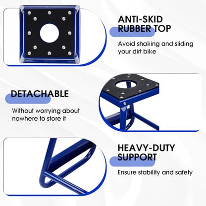 CHANGCHENG Motorcycle Stand Detachable Dirt Bike Stand Universal Anti-skid Maintenance for Most Motorcycle Dirt Bike Ebike KLX110 Surron Talaria Eride Pro Tuttio Blue - color: Blue