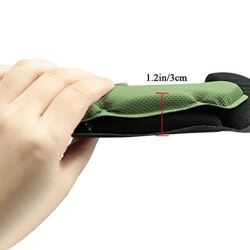 Tactical Helmet Pads - Universal Replacement Internal Memory Foam Pad Inserts for ACH, MICH, EXF Helmets - color: Green-1st