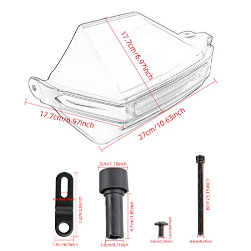 Motorbike Handguard Handle Protection Shield Motorcycle Motocross scooter Windproof Handlebar Hand Protection Protective Equipment- Black