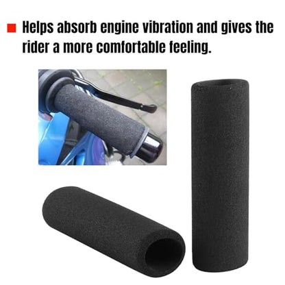 Motorcycle Handlebar Grips, Foam Handlebar Cover Sleeve Anti Slip Bar Grip Pads for R850 R1100GS R1150GS R1200GS Vibration Absorbing Soft Foam Comfort Grip for Heated Handlebars Long Distance Riding
