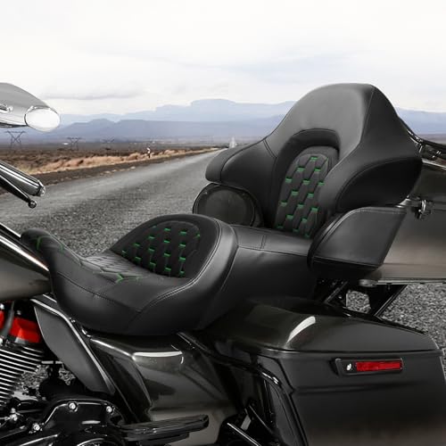 C.C. RIDER King Chopped Wrap Around Backrest Fit For Harley 2014-LATER Touring Road Glide Street Electra Glide Ultra Limited