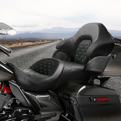 C.C. RIDER King Chopped Wrap Around Backrest Fit For Harley 2014-LATER Touring Road Glide Street Electra Glide Ultra Limited