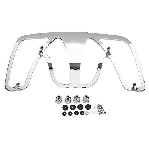 Green-L Rear Trunk Mounted Luggage Rack Fit for Honda 2001-2017 Goldwing GL1800 Motorcycle Chrome Tourbox Carrier - color: Style A