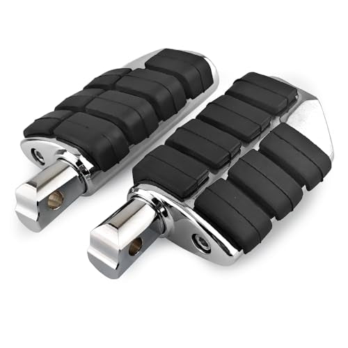 Motorcycle Foot Pegs,Passenger Foot Pegs Compatible with Harley Softail Deluxe Fat Boy Heritage Sport Glide Softail Slim Street Bob Breakout Low Rider Models 2018-2023 Chrome - color: Chrome, size: Passenger Pegs