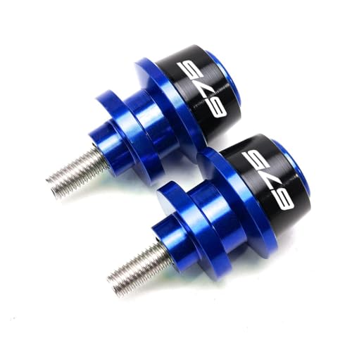 MOWOK Fit For 675SS 675SR 675NK 675 SR-R 675 SR/NK/SS/SR-R 10MM Motorcycle Accessories Rear Stand Screws M10 Swing Arm Swingarm Spools slider (Blue) - color: Blue