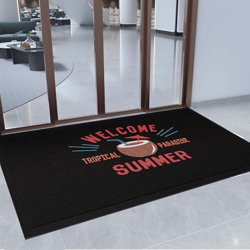 Custom Door Mats Personalized Commercial Floor Mat with Any Logo Text Entryway Welcome Doormat Non-Slip Rugs for Business Indoor Outdoor - size: 2' x 4' (Rectangular)