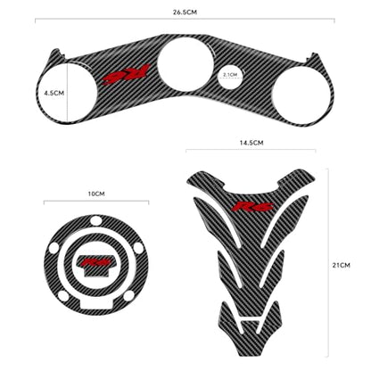 3D Motorcycle Tank Pad Gas Tank Protector Compatible with Yamaha YZF-R6 R6 Anti Slip Tank Pad Stickers Gas Oil Fuel Tank Pad Protectors - size: R6-2
