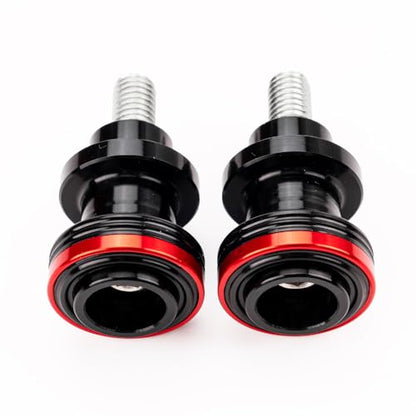 M8 Swingarm Spools Sliders, CNC Billet Aluminum Universal Paddock Rear Stand Screws Bobbins, Fits for CBR600RR CBR1000RR, GSXR600/750/1000, ZX6R ZX10R Z650 Z900, SV650,S1000RR– 2 PCS (Red) - color: Red