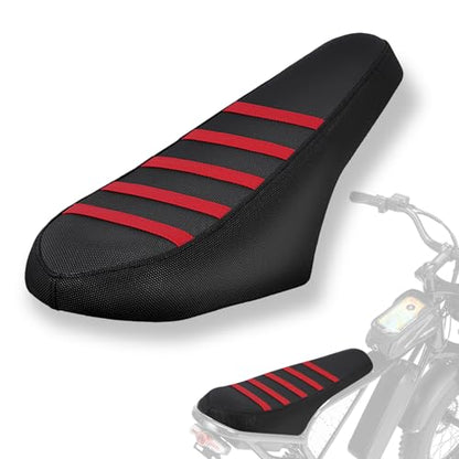 Non-Slip Seat Cover Compatible Fit for Ridstar Q20/Q20 Pro Lite EBike E-Bike, Electric Bike Soft Seat Cover Red - color: red