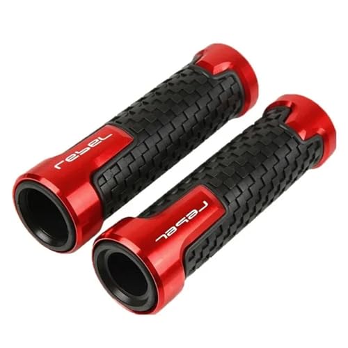 Motorbike Handlebar Grips for Honda Rebel 300 500 CMX300 CMX500 2017-2024 Motorcycle Accessories Handlebar Grips Handle Grip Protector(Red) - color: Red