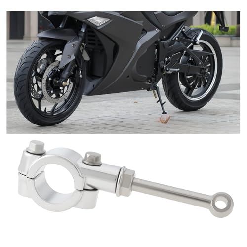 Motorcycle Kickstand Extension Assistant Tool for 20-23mm Side Stand Compatible with Yamaha, Sliver - color: Silver