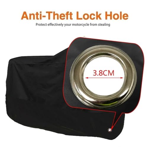 Motorcycle Cover Waterproof Rain and Dust UV(XX-Large) - color: XX-Large
