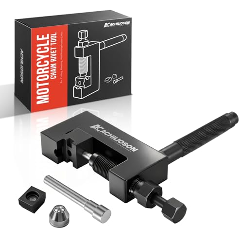 Motorcycle Chain Rivet Tool for Cutting, Pressing, and Riveting Master Links