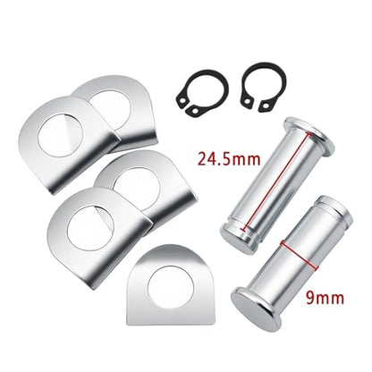 Motorcycle Foot Pegs Footpegs Mount Bolt Pins Washers Kit fits for Harley Davidson Foot Pin Rider/Passenger Mount Style Footpegs - color: Chrome#1