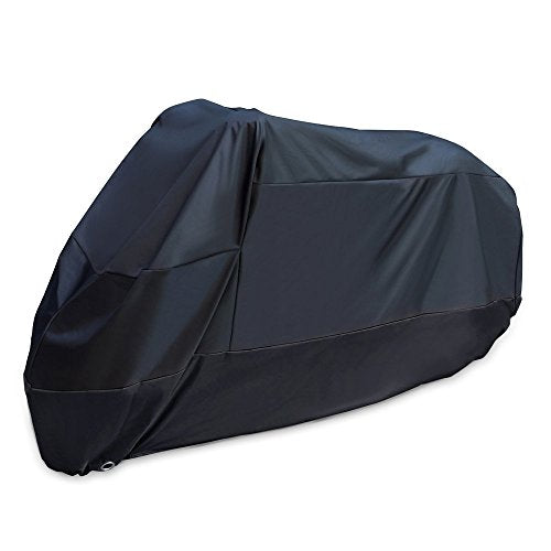 Indoor/Outdoor Motorcycle Cover Reflective Waterproof Protection Heat - Moisture Guard Sportbike(Black-XL) - color: Black, size: XL