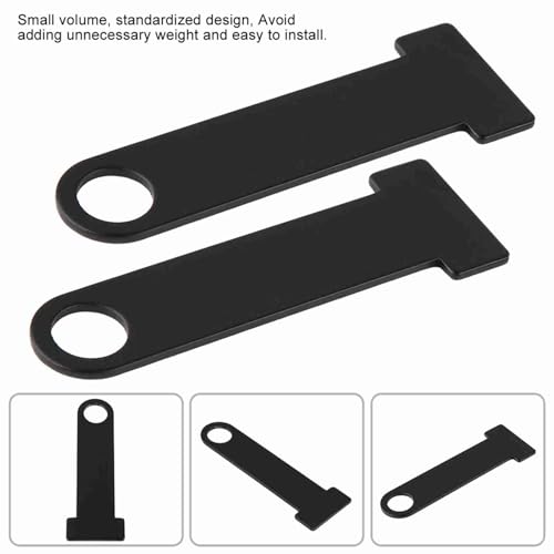 1 Pair Motorcycle Helmet Lock Extension, Universal Strap D-ring Lock, Helmet Strap D Ring, Stainless Steel D Ring Lock Extension for Motorcycle Modification, Black