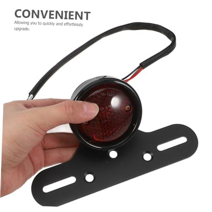 PRETYZOOM Motorcycle Led Brake Tail Light Durable Construction Easy Installation High Brightness for Enhanced Safety Compatible with Electric Bikes and Motorcycles