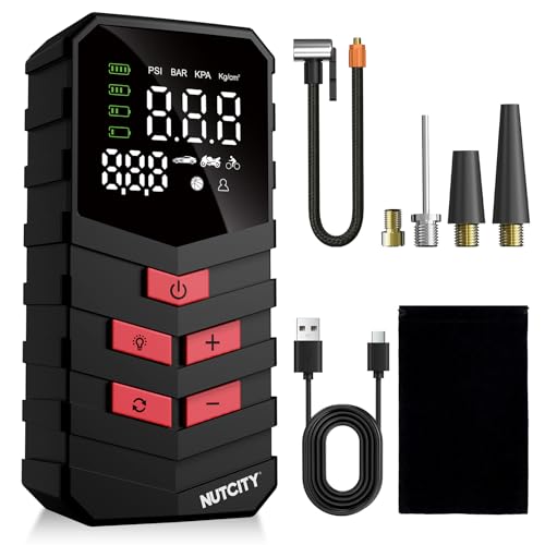 Portable Air Compressor for Car Tires, 16000mAh Wireless, 150PSI Wireless Tire Inflator with Lighting and Mobile Power Function, Suitable for SUVs, Cars, Motorcycles, Bicycles and Balls