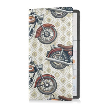 Car Registration and Insurance Holder, Retro Motorcycle Vehicle Glove Box Car Organizer for Documents, Cards, License Car Organization