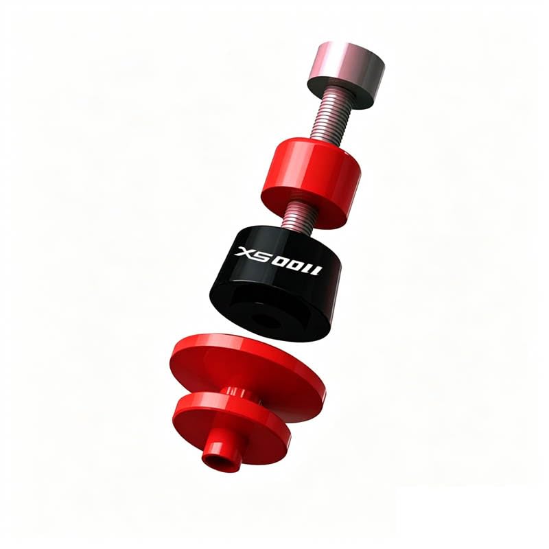 Compatible with Ninja1100SX SE Ninja 1100 SX SE Ninja 1100SX 2025 2026 Motorcycle CNC M8 Swingarm Spools Slider Stand Screws Sliders (Red) - color: Red