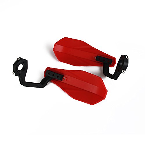 AnXin Motorcycle Handguards 7/8" and 1 1/8" Hand Guard Handlebar Protection Universal for CRF110 CRF50 CRF125 XR100 CRF 70 CRF80 CR 85 XR70 XR80 Dirt Pit Bike ATV Red - color: red