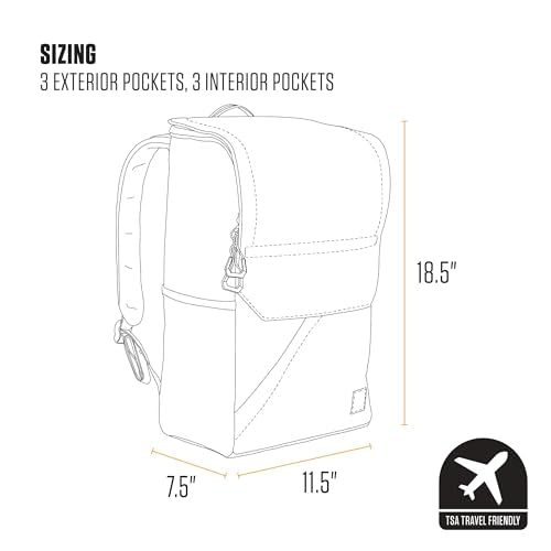 Carhartt 21L Top-Load Backpack, Durable Water Resistant Coated Canvas Base W/ 17" Laptop Sleeve, Bluestone - color: Bluestone