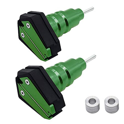 Motorcycle Frame Sliders Guard Crash Engine Fairing Falling Protector CNC Compatible with Kawasaki Ninji650 ER6N/6v(Green)