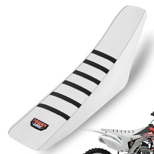 Dirt Bike Seat Cover White - Universial Motorcycle Seat Cover for Dirt Bike - Motorcycle Motorcross Enduro Seat Covers Cushions (Black) - color: Black