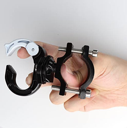 Universal Hanger Hook for Electric Scooter - Hanging Adjustable Pothook for Poles (20mm - 37mm in Diameters) Different Screws Meet Different Need Like Scooter,Bike,MTB,Motorcycle, Bicycle