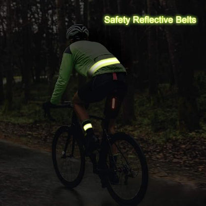 4-Pack Adjustable Reflective Armbands & Belts | High-Visibility Safety Gear for Running, Cycling & Night Walking | Reflective Wrist, Ankle Bands for Kids & Adults