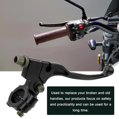 KVAEY Motorcycle Clutch Lever, 7/8" 22mm Left Handlebar Folding Brake Lever Perch, Clutch Handle Lever Replacement (Black+Wrench) - color: Black+Wrench