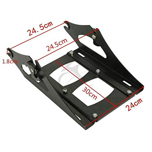 SLMOTO King Tour Trunk Backrest, Trunk with Speakers Around Backrest Detachables Two-Up Tour Trunk Mounting Rack Fit for Harley Touring Road King Street Glide Road Glide CVO Models 2014-2025 - color: AStyle #10